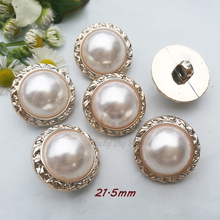 Botones de abrigo de perlas de moda para coser, accesorios decorativos básicos de perlas para manualidades, 21,5mm de vástago, 50 Uds. 2024 - compra barato