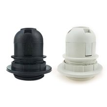 Soquete de lâmpada pingente, parafuso es e27 m10, acessórios de iluminação para colarinho, 2 cores