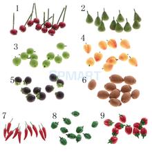 10 Pieces 1:12 Scale Dollhouse Miniatures Accessories Mini Fruits Vegetable Food Doll Room Decor Kits 2024 - buy cheap
