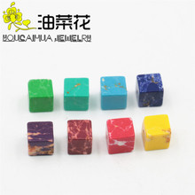 8mm Accessories Cube Multicolor Emperor Stone Beads For Necklace Bracelet Women Girl 15inch DIY Jewelry Making Design Wholesale 2024 - buy cheap