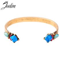 Joolim Turkey Blue Stone Cuff Bracelet C Shape Bracelet For Women Jewelry Wholesale Design Jewelry 2024 - buy cheap