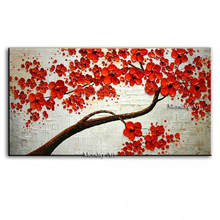 Hand Painted Textured Palette Knife Flower Canvas Oil Painting Abstract Modern Picture Wall Art Christmas Gift Living Room Decor 2024 - buy cheap