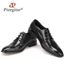 Туфли Piergitar мужские из натуральной кожи, модные оксфорды, на шнуровке, деловые, свадебная обувь, классические, в британском стиле 2024 - купить недорого