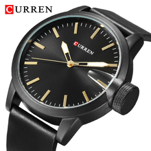 CURREN Fashion Casual Men Watch Top Brand Luxury Sport Quartz Watches Men Leather Strap Wristwatch Waterproof relogio masculino 2024 - buy cheap