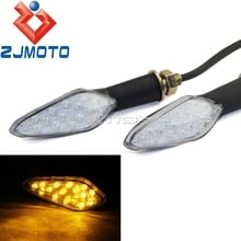 ZJMOTO Universal LED Turn Signals Turn Indicator Lights Blinkers Motorcycle Turn Signal Indicator Light Amber Light 10mm 2024 - buy cheap