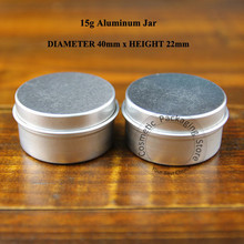 50 pçs/lote Promoção 15g de Creme de Alumínio Jar Mini 15 ml Vazio Recipiente Cosmético 1/2 OZ Recarregáveis Pequeno maquiagem Embalagem Frasco 2024 - compre barato