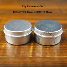 50pcs/Lot Promotion 15g Aluminium Cream Jar Mini 15ml Empty Cosmetic Container 1/2OZ Refillable Small Makeup Vial Packaging 2024 - buy cheap