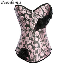 Beonlema Women Overbust Corset Sexy Sweet Lolita Corsets Top Pink Korset Corsage Female Bustier Body Modeling S-2XL 2024 - buy cheap