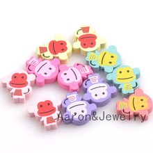 20pcs Mixed Monkey Pattern Wooden Spacer Beads For Jewelry making DIY 20mm MT0756 2024 - buy cheap