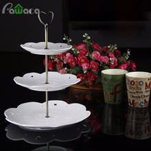 1 Set 3 Tier Metal Cake Stand Gold Silver 2-3 Layers Flower Heart Design Wedding Cake Plate Stand Snack Fruits Placed Tools 2024 - buy cheap