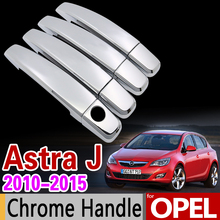 Хромированная накладка на ручку для OPEL Astra J 2010 2011 2012 2014 2013 2015 Vauxhall Holden OPC GTC VRX, автомобильные аксессуары, наклейки 2024 - купить недорого
