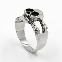 Jewelry Men Ring whiteVintage Punk Skeleton Rings Stainless steel Skull Hand Ring High Quality Jewelry 2024 - buy cheap