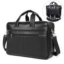 Luufan Men Business Briefcase Genuine Leather Fit 17 inch laptop handbag Large cow leather Daily Working shoulder bag for male 2024 - compre barato