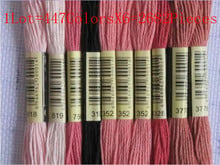 Wholesale Cross Stitch Thread  Similar DMC Thread 1Lot=447ColorsX6=2682Pieces Knitting Spiraea Free Shipping 2024 - buy cheap