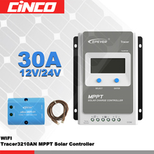 Controlador de carga solar Tracer3210AN con ebox módulo WIFI 30A 12 V/24 V MPPT controlador de carga solar para sistema de energía solar doméstico 2024 - compra barato
