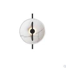 Postmodern Nordic model room designer art marble creative bedside wall lamp living room background wall lamp 2024 - buy cheap