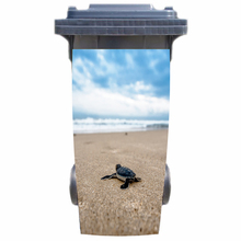 3d seaside turtle lixo bin adesivo papel de parede mural impressão decalque removível mural foto auto adesivo presente 2024 - compre barato