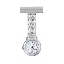 OUTAD Nurse Pocket Watch Stainless Steel Arabic Numerals Quartz Brooch Doctor Nurse Pocket Fob Watch 2024 - buy cheap
