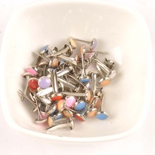 50Pcs Mix Round Enamel Drip Metal Brads Garment Rivets Fastener Studs And Spikes Scrapbooking Crafts DIY Shoes Decorations c1516 2024 - buy cheap