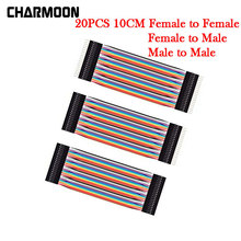 120pçs linha de dupont 20 peças, macho para macho/fêmea para macho ou fêmea para fêmea, jumper wire de cabo dupont para arduino diy kit novo 2024 - compre barato