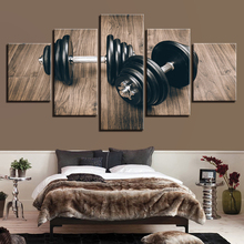 Modular Wall HD Picture Art Home Decoration Posters 5 Panel Dumbbell Living Room Printed Painting On Canvas Cuadros Modern Frame 2024 - buy cheap