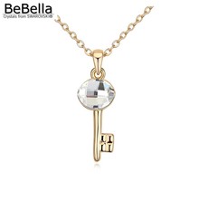 BeBella de moda-collar de Llave de cristal colgante, hecho con Cristales austriacos de Swarovski, regalo para mujer 2024 - compra barato
