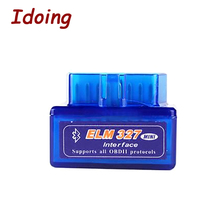 IDoing ELM 327 V1.5 Bluetooth Vehicle Diagnostic Tool OBD2 OBD-II ELM327 Car Interface Scanner Works For Android 2024 - buy cheap