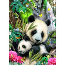 5D DIY diamond embroidery Panda Family Tree diamond painting Cross Stitch full square Rhinestone mosaic home decoration 2024 - buy cheap