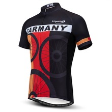 Maillot de Ciclismo de manga corta para hombre, ropa de bicicleta de montaña rápida, equipo profesional de carreras de carretera de EE. UU., Alemania, Italia y España, 2021 2024 - compra barato