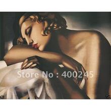 Retrato pintura a óleo mulher moderna figura arte da lona nu feminino pintados à mão romântico arte para o quarto escritório decoração da parede 2024 - compre barato