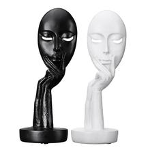 Resin Decorative Statues Modern Thinker Meditator Ornament Abstract Sculpture Art Craft for Living Room Office Home Shop Decor 2024 - buy cheap