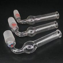 Tubo de vidrio de secado curvado, adaptador Quickfit para laboratorio químico, 10/19, 14/23, 19/26, 24/29, 29/32mm 2023 - compra barato