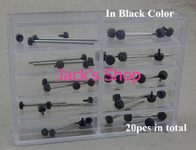 Free Shipping 20PCS Stainless Steel Black Watch Band Spring Bars Strap Link Pins 2024 - buy cheap