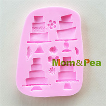 Mom & Pea MP113, Envío Gratis, tortas, molde de silicona, decoración de tartas, Fondant, molde 3D de grado alimenticio 2024 - compra barato