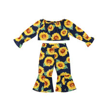 2pcs Newborn Toddler Infant Baby Kid Girl Clothes Chrysanthemum T-shirt Tops+Pants Outfits Set Size 2-7T 2024 - buy cheap