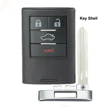 KEYECU дистанционный автомобильный чехол для ключей Fob для Cadillac CTS DTS STS 2008-2011 M3N5WY7777A 2024 - купить недорого