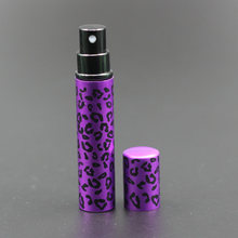 1PC 8ml Hot Sale Leopard Pattern Refillable Portable Mini Perfume Bottle Travel Aluminum Glass Spray Atomizer Empty Scent Bottle 2024 - buy cheap