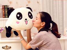 middle lovely plush lying panda toy smile panda doll with hearts on face gift about 55cm 0089 2024 - buy cheap