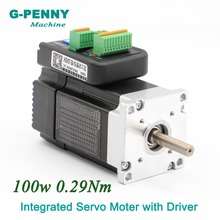 Free Shipping! Integrated Servo Motor with Driver 100w 36VDC  41Oz-in 3000rpm 0.29Nm 6.0A Mini Servo Motor with driver 2024 - buy cheap