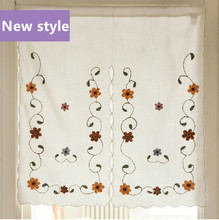 Fluid handmade american curtain lu embroidery cloth door curtain air curtain japanese style partition curtain semi-shade 2024 - buy cheap