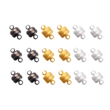 100 Sets 11x7mm, Hole: 1.5mm Brass Magnetic Clasps Accessories Findings for Jewelry Making DIY Bracelet Necklace Supplies Mixed 2024 - buy cheap