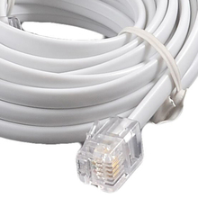 Dsha novo cabo adaptador de tomada quente, cabo longo de 10 pés para telefone fixo, branco 2024 - compre barato