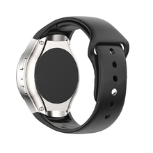 Correa de silicona de repuesto para reloj inteligente, Correa deportiva para Samsung Galaxy Gear S2, SM-R720, color negro 2024 - compra barato