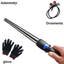 LCD modeling tool professional hair curlers hairstyle pear cone electric curling rod roller curling stick 2024 - buy cheap
