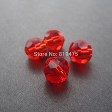 70 unids/lote 8mm bola cristal facetado espaciador cuentas para la fabricación de joyas Color Rojo 2024 - compra barato