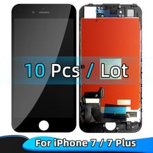 Pantalla LCD de grado AAA +++ para iPhone 7 7plus, montaje de digitalizador de pantalla táctil 3D para iPhone 7Plus, pantalla LCD de trabajo de prueba 100%, 10 Uds. 2024 - compra barato