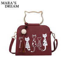 Mara's Dream Animal Bag Women Bags Cat Pattern Lady Shoulder Crossbody Bag Luxury Bags Women Bags Bolsos Mujer 2024 - buy cheap
