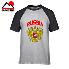 Russia Eagle Flag T Shirts Custom made Logo tshirt homme Best Deal Custom Short Sleeve Plus size Family Camisetas t-shirt homme 2024 - buy cheap