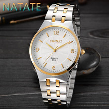 NATATE Top Luxury Brand CHENXI Watches Men Stainless Steel Analog Quartz Watch Fashion Design Military Sports Watches 1240 2024 - buy cheap
