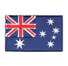 Australia Country Embroidering Patches Heat Cut edge with Iron On Backing MOQ50pcs free shipping by Post 2024 - buy cheap